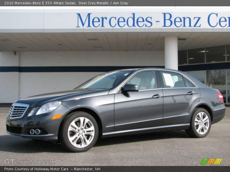 Steel Grey Metallic / Ash Gray 2010 Mercedes-Benz E 350 4Matic Sedan