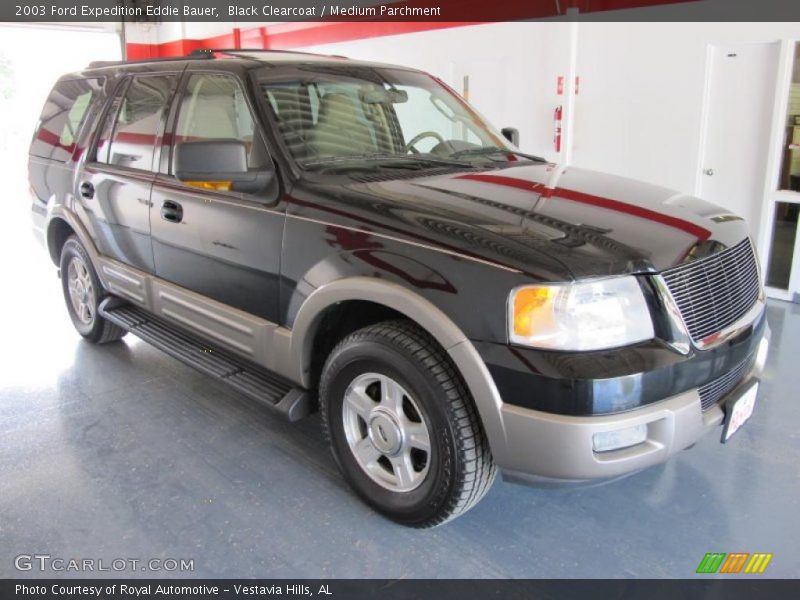 Black Clearcoat / Medium Parchment 2003 Ford Expedition Eddie Bauer