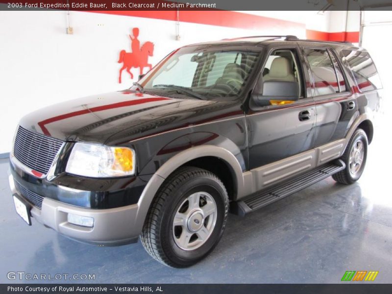Black Clearcoat / Medium Parchment 2003 Ford Expedition Eddie Bauer