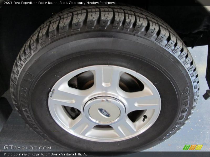Black Clearcoat / Medium Parchment 2003 Ford Expedition Eddie Bauer