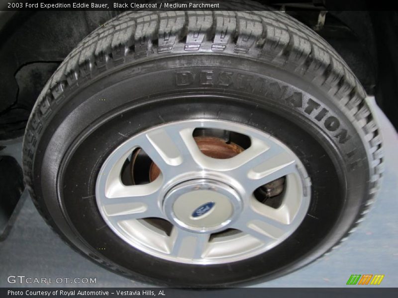 Black Clearcoat / Medium Parchment 2003 Ford Expedition Eddie Bauer