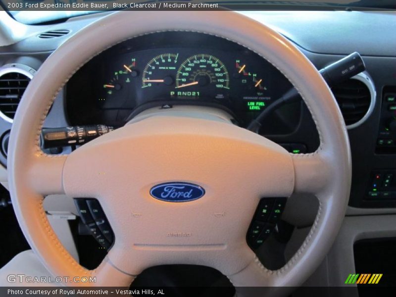 Black Clearcoat / Medium Parchment 2003 Ford Expedition Eddie Bauer