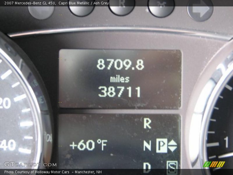 Capri Blue Metallic / Ash Grey 2007 Mercedes-Benz GL 450