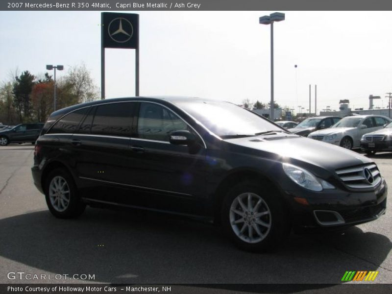 Capri Blue Metallic / Ash Grey 2007 Mercedes-Benz R 350 4Matic