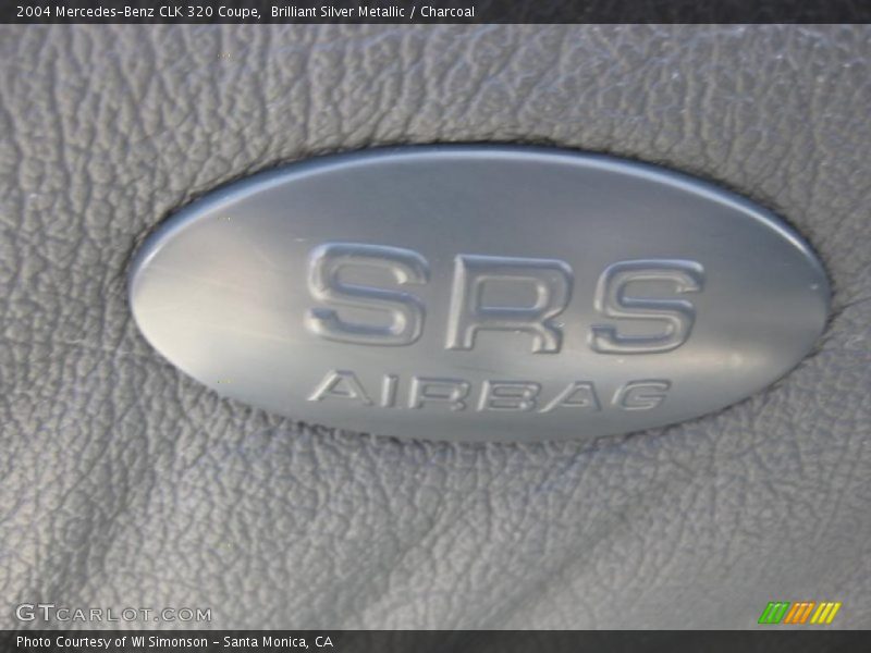 Brilliant Silver Metallic / Charcoal 2004 Mercedes-Benz CLK 320 Coupe