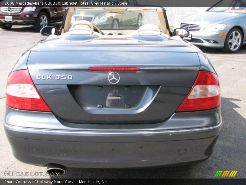 Steel Grey Metallic / Stone 2008 Mercedes-Benz CLK 350 Cabriolet