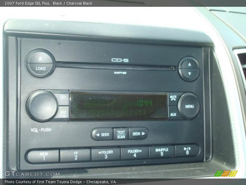 Black / Charcoal Black 2007 Ford Edge SEL Plus