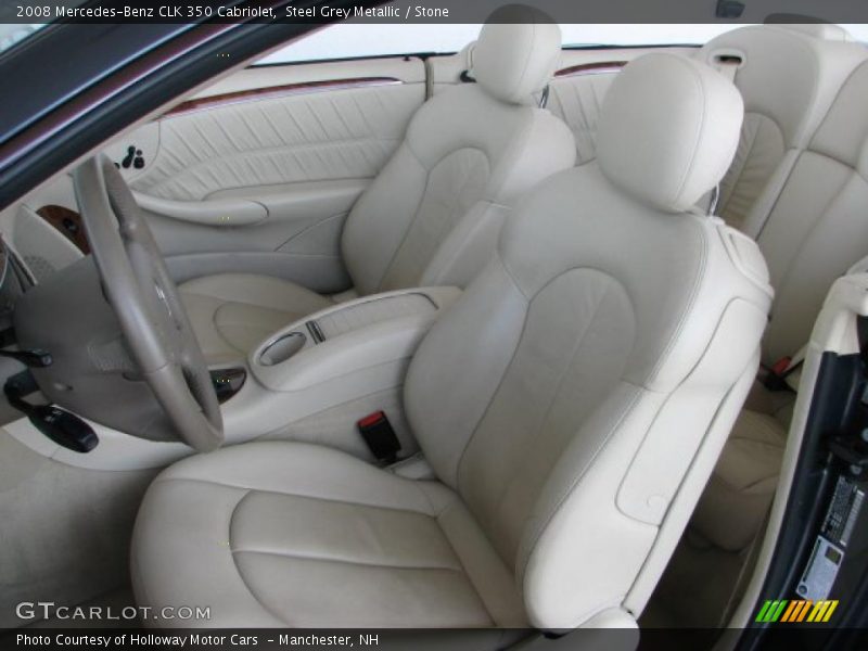 Steel Grey Metallic / Stone 2008 Mercedes-Benz CLK 350 Cabriolet