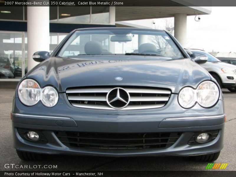 Cadet Blue Metallic / Stone 2007 Mercedes-Benz CLK 350 Cabriolet