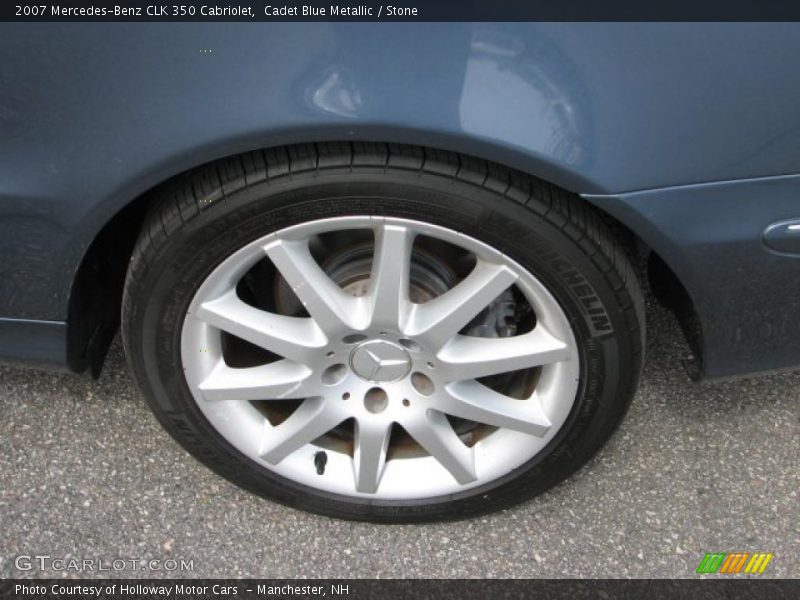 Cadet Blue Metallic / Stone 2007 Mercedes-Benz CLK 350 Cabriolet