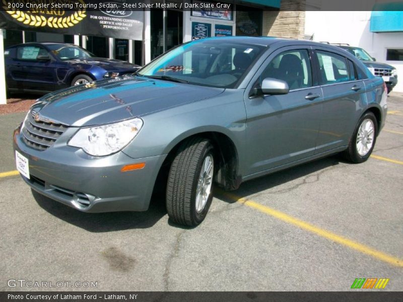 Steel Silver Metallic / Dark Slate Gray 2009 Chrysler Sebring Touring Sedan