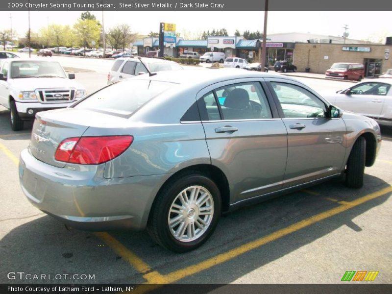 Steel Silver Metallic / Dark Slate Gray 2009 Chrysler Sebring Touring Sedan