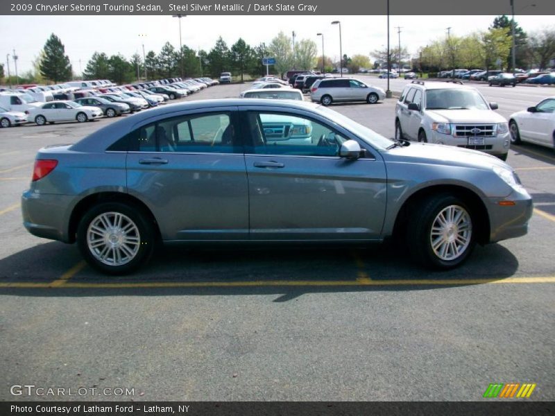 Steel Silver Metallic / Dark Slate Gray 2009 Chrysler Sebring Touring Sedan