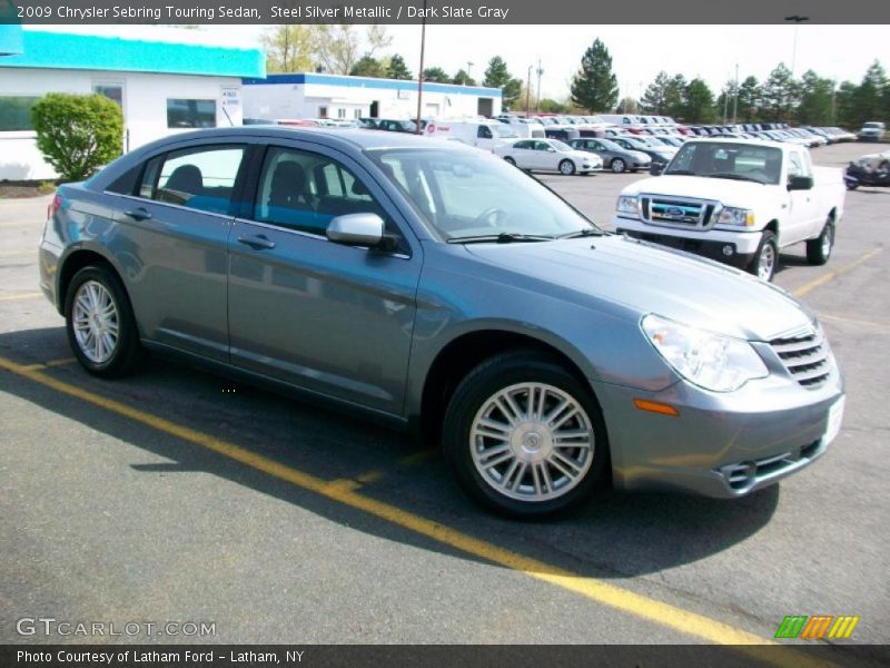Steel Silver Metallic / Dark Slate Gray 2009 Chrysler Sebring Touring Sedan
