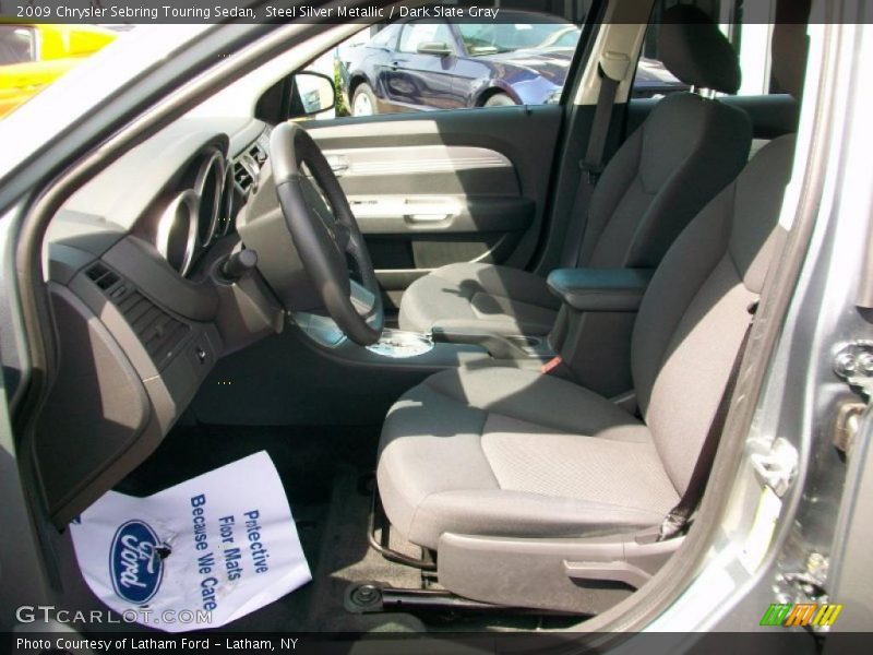 Steel Silver Metallic / Dark Slate Gray 2009 Chrysler Sebring Touring Sedan