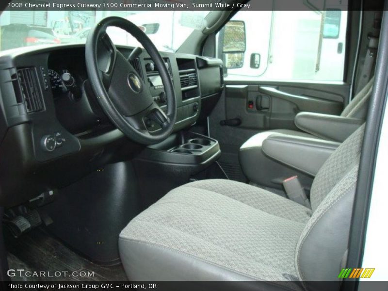 Summit White / Gray 2008 Chevrolet Express Cutaway 3500 Commercial Moving Van