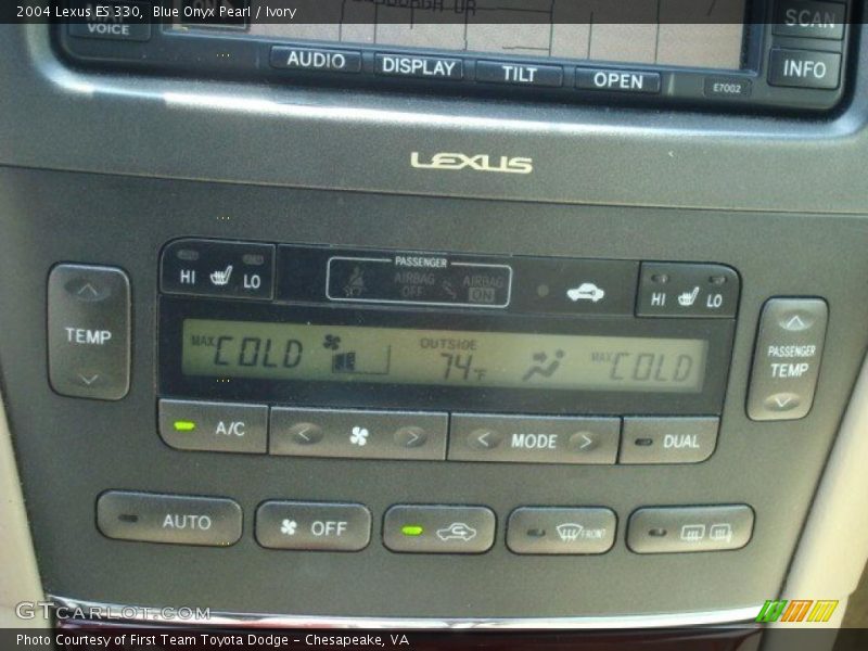Blue Onyx Pearl / Ivory 2004 Lexus ES 330