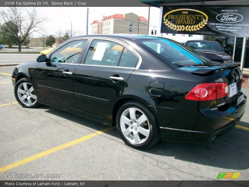 Ebony Black / Gray 2008 Kia Optima EX V6