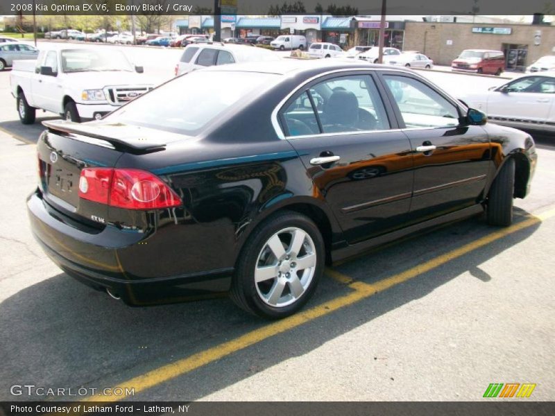 Ebony Black / Gray 2008 Kia Optima EX V6
