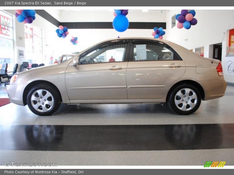 Sand Beige / Beige 2007 Kia Spectra EX Sedan