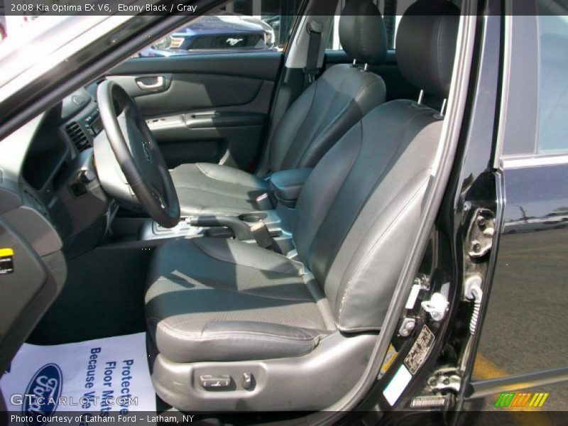 Ebony Black / Gray 2008 Kia Optima EX V6
