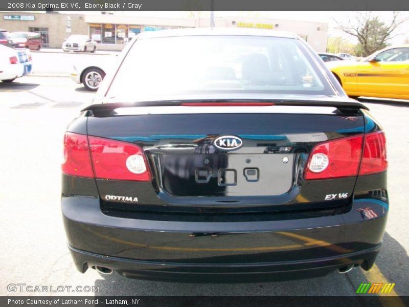 Ebony Black / Gray 2008 Kia Optima EX V6