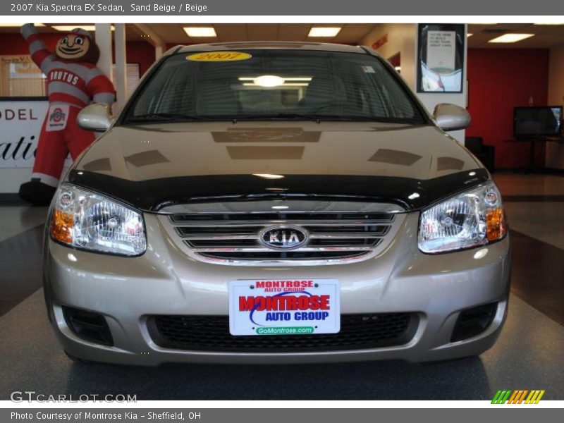 Sand Beige / Beige 2007 Kia Spectra EX Sedan