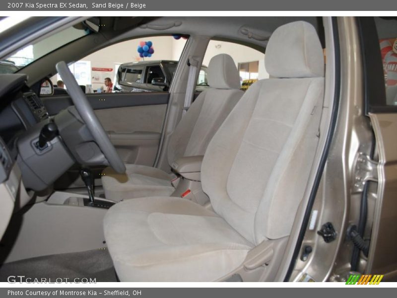 Sand Beige / Beige 2007 Kia Spectra EX Sedan