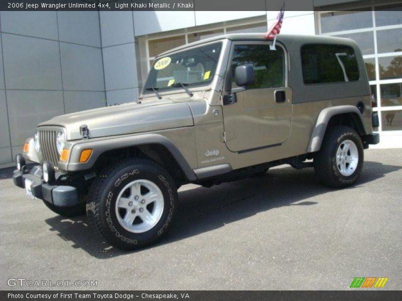 Light Khaki Metallic / Khaki 2006 Jeep Wrangler Unlimited 4x4
