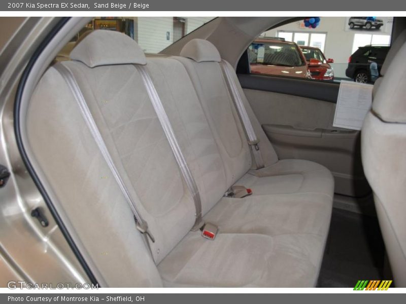 Sand Beige / Beige 2007 Kia Spectra EX Sedan