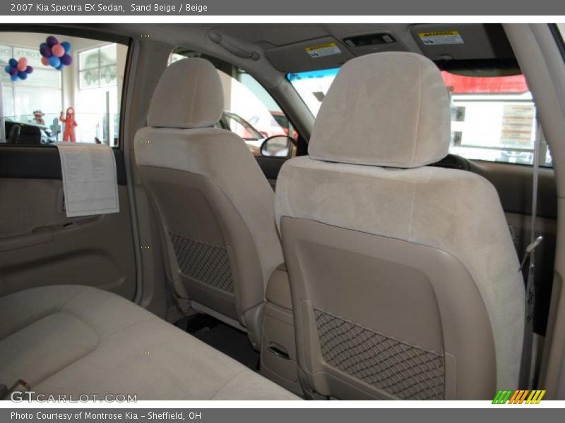 Sand Beige / Beige 2007 Kia Spectra EX Sedan