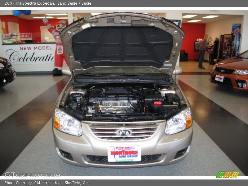 Sand Beige / Beige 2007 Kia Spectra EX Sedan