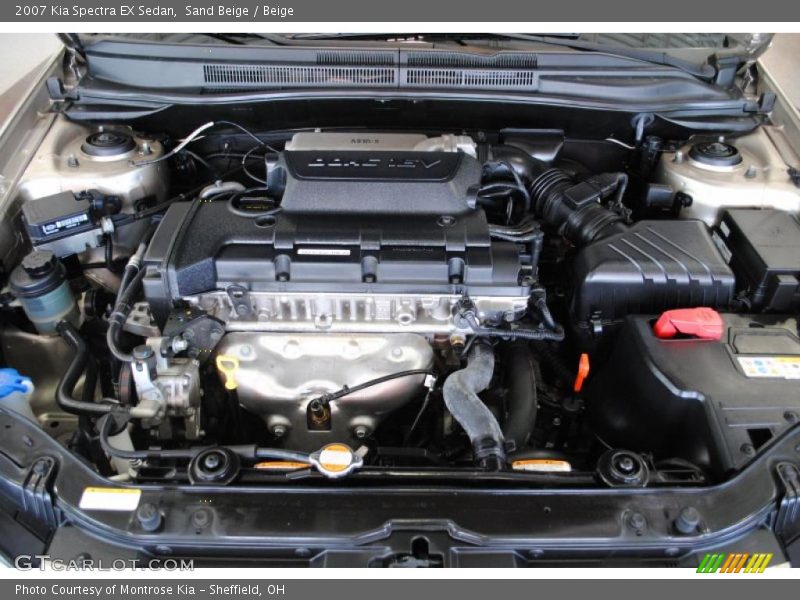 Sand Beige / Beige 2007 Kia Spectra EX Sedan