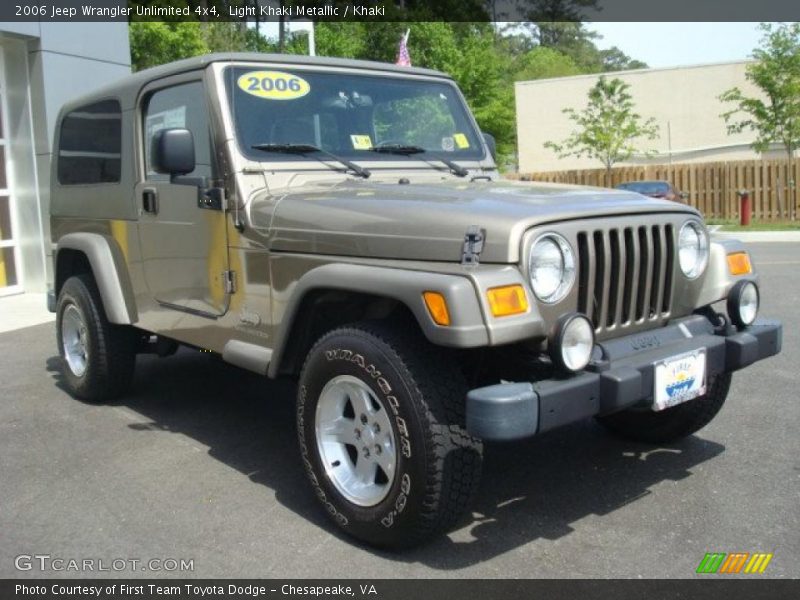Light Khaki Metallic / Khaki 2006 Jeep Wrangler Unlimited 4x4