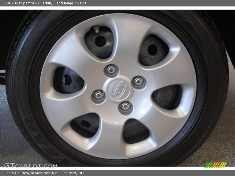 Sand Beige / Beige 2007 Kia Spectra EX Sedan