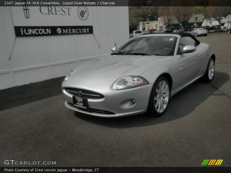 Liquid Silver Metallic / Charcoal 2007 Jaguar XK XK8 Convertible