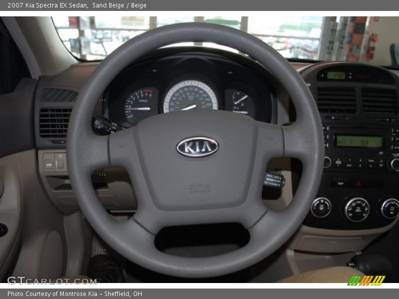 Sand Beige / Beige 2007 Kia Spectra EX Sedan