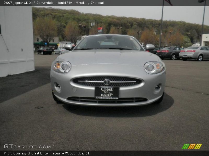 Liquid Silver Metallic / Charcoal 2007 Jaguar XK XK8 Convertible
