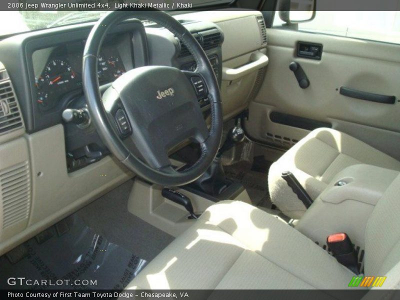 Light Khaki Metallic / Khaki 2006 Jeep Wrangler Unlimited 4x4