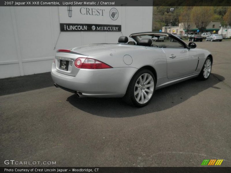Liquid Silver Metallic / Charcoal 2007 Jaguar XK XK8 Convertible