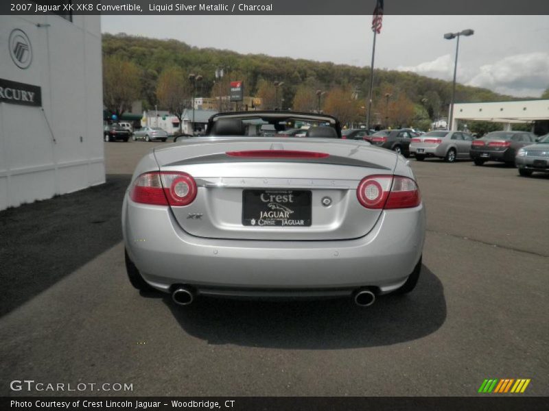 Liquid Silver Metallic / Charcoal 2007 Jaguar XK XK8 Convertible