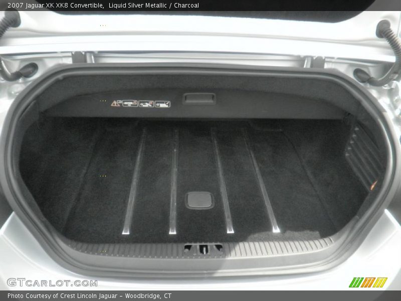 Liquid Silver Metallic / Charcoal 2007 Jaguar XK XK8 Convertible