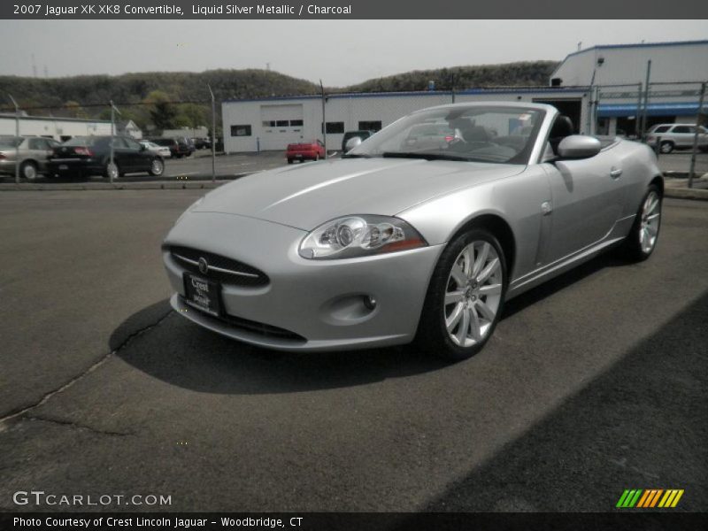 Liquid Silver Metallic / Charcoal 2007 Jaguar XK XK8 Convertible