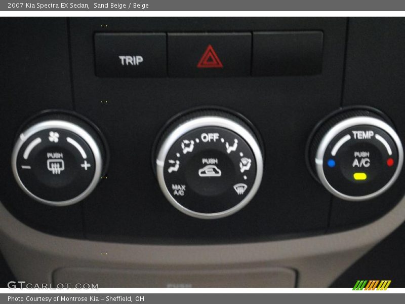 Sand Beige / Beige 2007 Kia Spectra EX Sedan