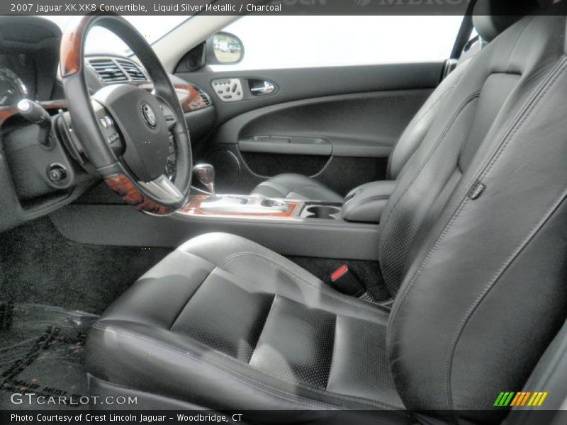 Liquid Silver Metallic / Charcoal 2007 Jaguar XK XK8 Convertible