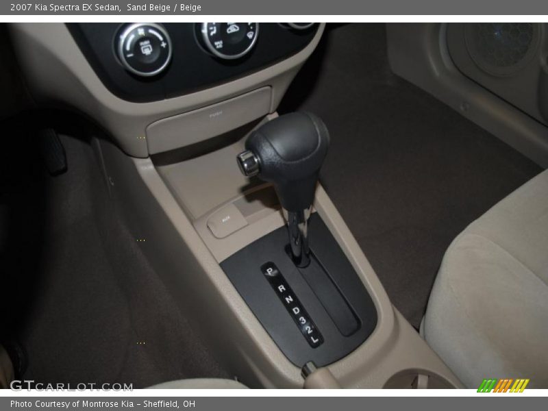 Sand Beige / Beige 2007 Kia Spectra EX Sedan
