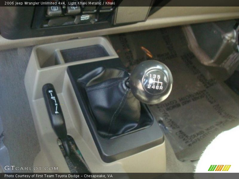 Light Khaki Metallic / Khaki 2006 Jeep Wrangler Unlimited 4x4
