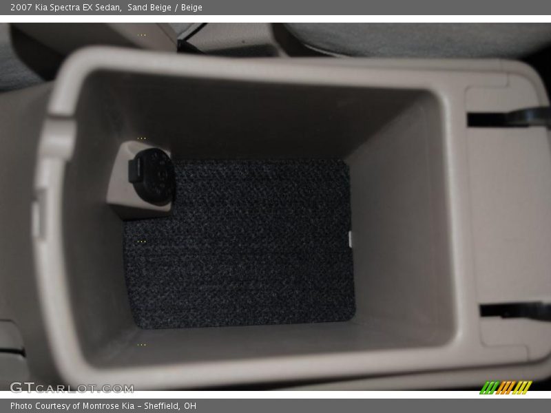 Sand Beige / Beige 2007 Kia Spectra EX Sedan