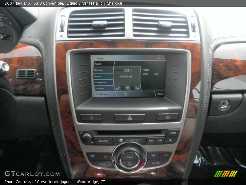 Liquid Silver Metallic / Charcoal 2007 Jaguar XK XK8 Convertible