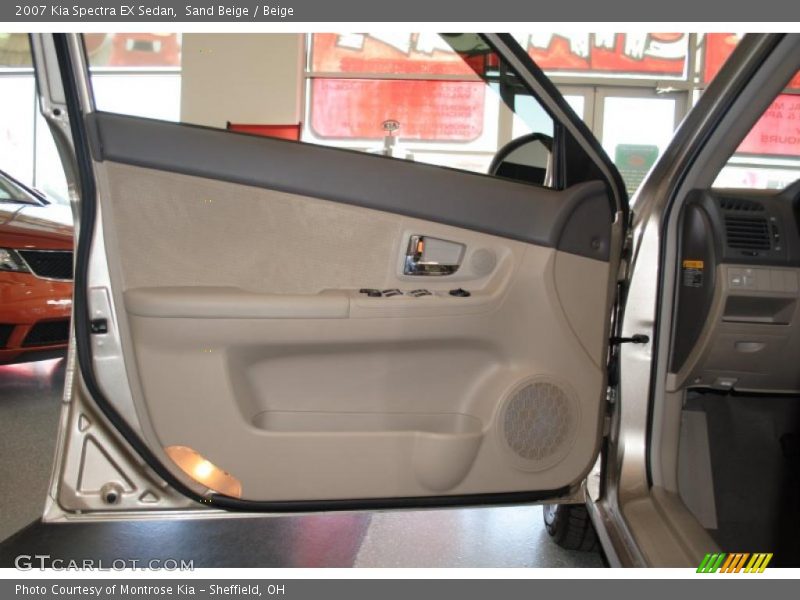 Sand Beige / Beige 2007 Kia Spectra EX Sedan